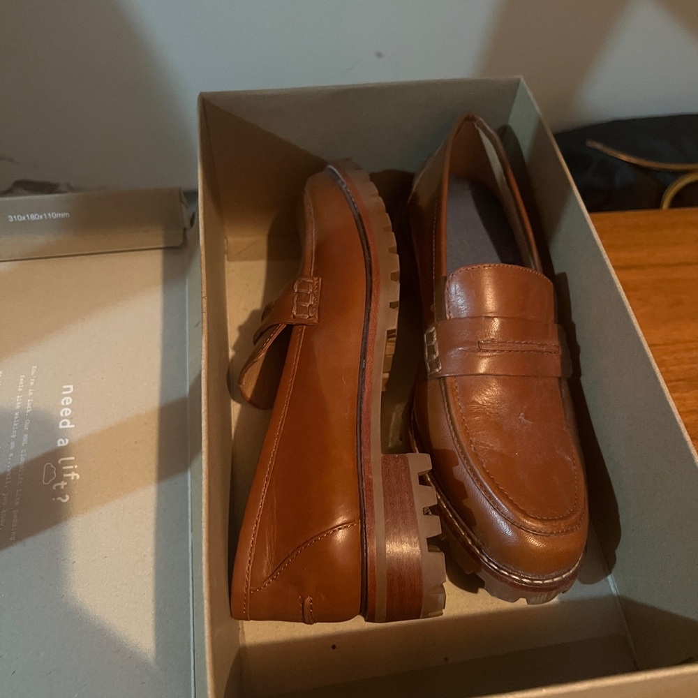 Madewell Women's Brown Leather Loafers